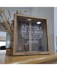 Pack Hucha de Corchos + 2 Copas + 2 Identificadores de Copa