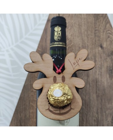 Adorno de Navidad Reno con Agujero para Bombón Ferrero Rocher Adorno de Navidad Reno con Agujero para Bombón Ferrero Rocher