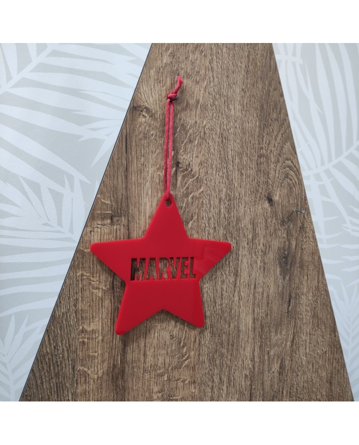 Bola de Navidad con forma de Estrella MARVEL