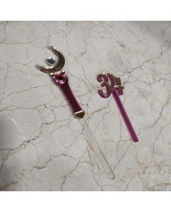 Topper Cetro Lunar Sailor Moon con Mini Topper de Edad