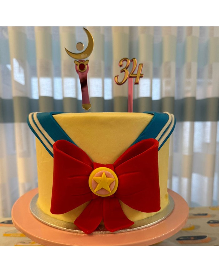 Topper Cetro Lunar Sailor Moon con Mini Topper de Edad