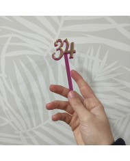 Topper Cetro Lunar Sailor Moon con Mini Topper de Edad