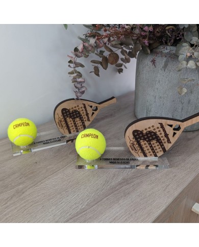Trofeo Pádel con Pelota Grabada Trofeo Pádel con Pelota Grabada