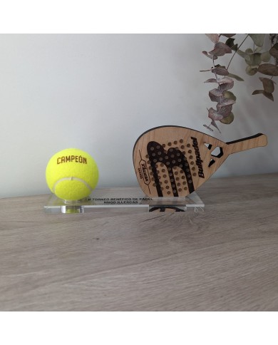 Trofeo Pádel con Pelota Grabada Trofeo Pádel con Pelota Grabada