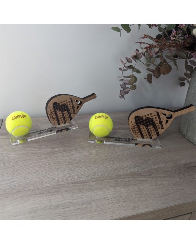 Trofeo Pádel con Pelota Grabada Trofeo Pádel con Pelota Grabada