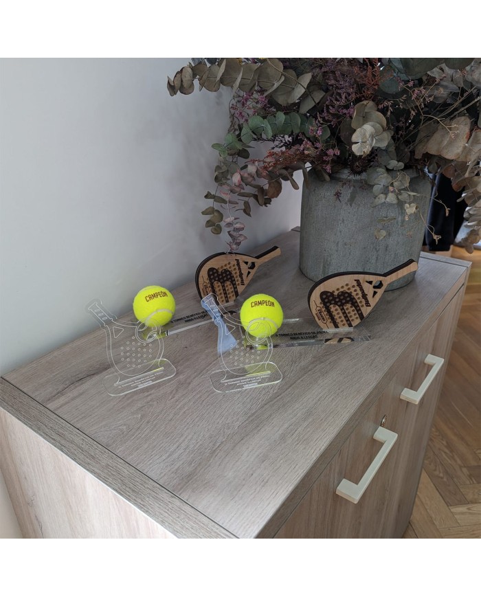 Trofeo Pádel con Pelota Grabada