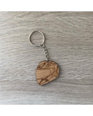 Llavero Casco de Moto de Madera con o sin Nombre Grabado