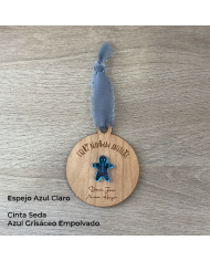 Bola Feliz Navidad con Muñeco de Galleta de Jengibre y Nombres