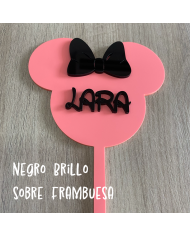 Topper Minnie Mouse de Dos Colores