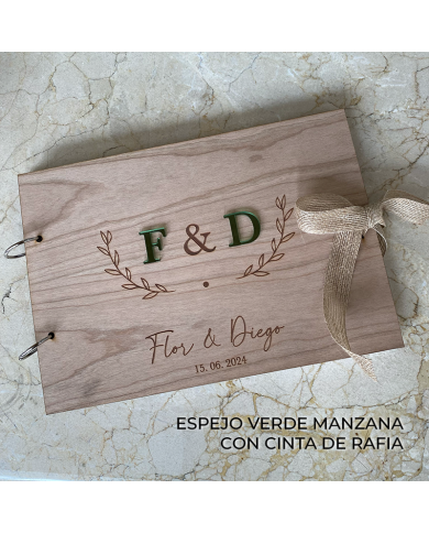 Álbum de Firmas con Iniciales en Metacrilato Álbum de Firmas con Iniciales en Metacrilato