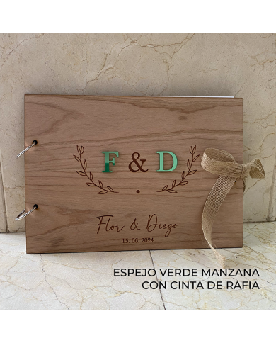 Álbum de Firmas con Iniciales en Metacrilato