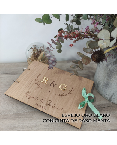 Álbum de Firmas con Iniciales en Metacrilato Álbum de Firmas con Iniciales en Metacrilato