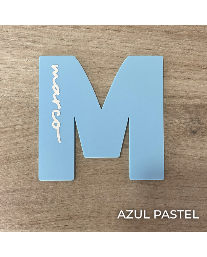 Inicial con Nombre en Vinilo