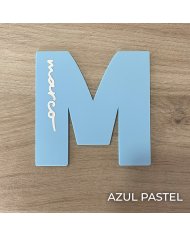 Inicial con Nombre en Vinilo