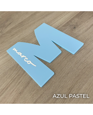 Inicial con Nombre en Vinilo