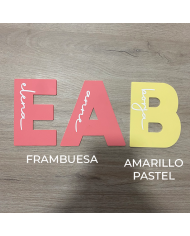 Inicial con Nombre en Vinilo