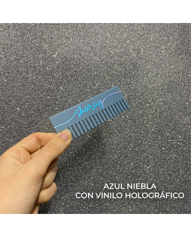 Peine de Metacrilato con Nombre en Vinilo Peine de Metacrilato con Nombre en Vinilo