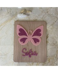 Cartel Mariposa Personalizado con Nombre
