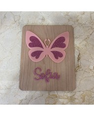 Cartel Mariposa Personalizado con Nombre