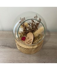 Llavero "Tu Amor Deja Huella" con Colgante de Huella de Corazón