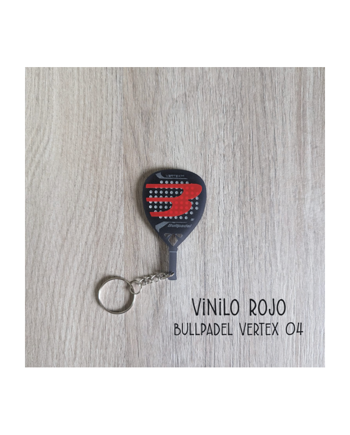 Llavero Pala de Pádel de Metacrilato con Vinilo con Nombre Grabado