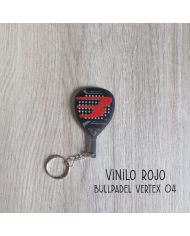 Llavero Pala de Pádel de Metacrilato con Vinilo con Nombre Grabado