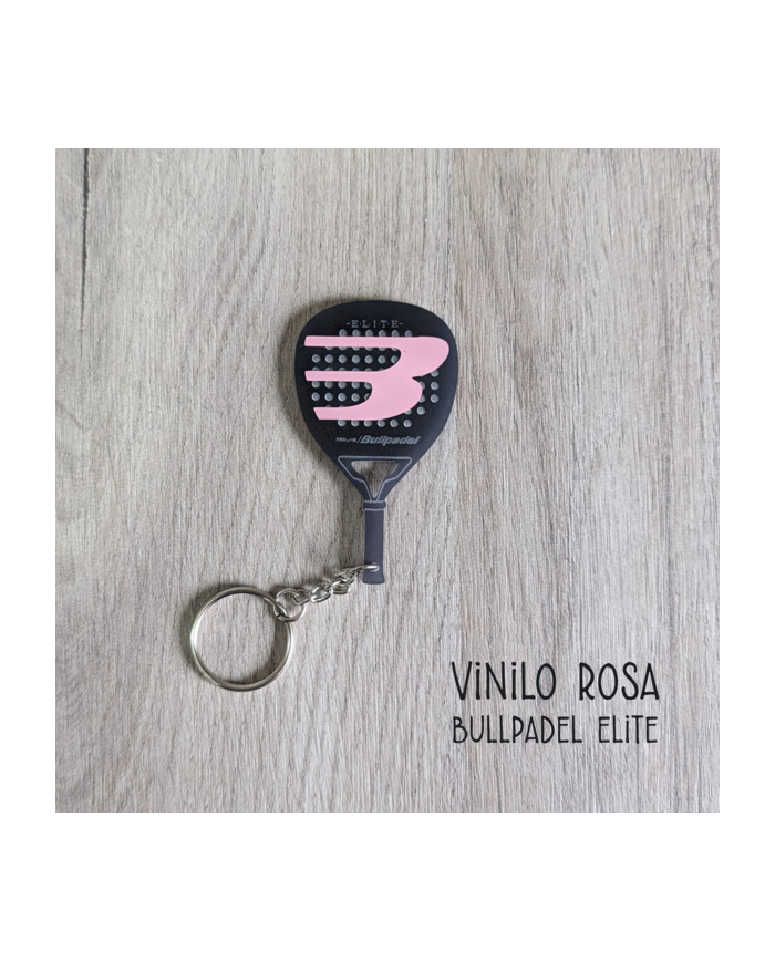 Llavero Pala de Pádel de Metacrilato con Vinilo con Nombre Grabado
