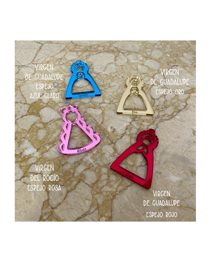 Colgador de Coche o Llavero Virgen