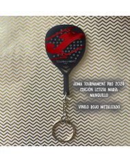 Llavero Pala de Pádel de Metacrilato con Vinilo con Nombre Grabado