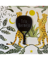 Llavero Pala de Pádel de Metacrilato con Vinilo con Nombre Grabado