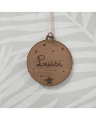 Topper Cumpleaños Nombre y Número en Círculo