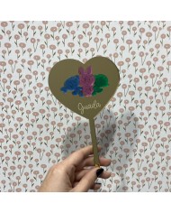 Topper para Tartas de Las Supernenas de Metacrilato Espejo