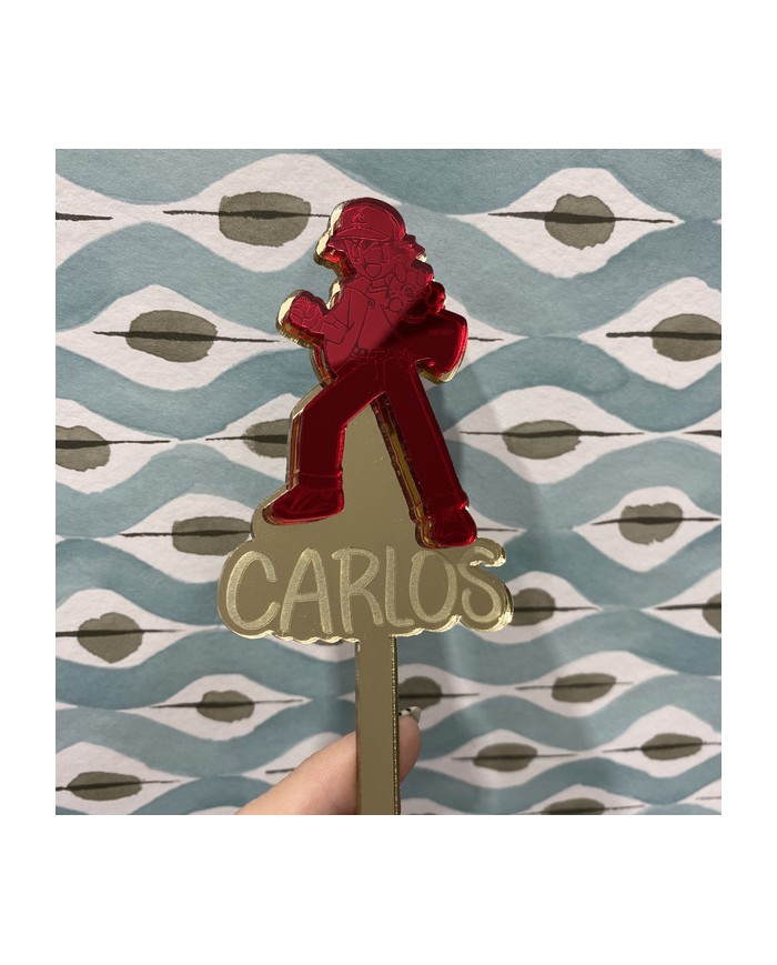 Topper Ash de Pokemon y Personalizado con Nombre Grabado