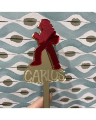 Topper Ash de Pokemon y Personalizado con Nombre Grabado