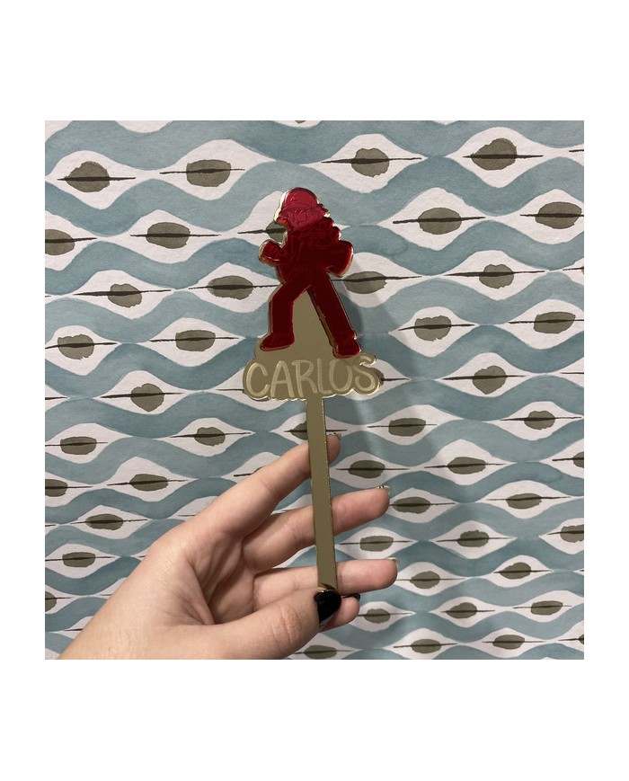 Topper Ash de Pokemon y Personalizado con Nombre Grabado