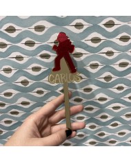 Topper Ash de Pokemon y Personalizado con Nombre Grabado