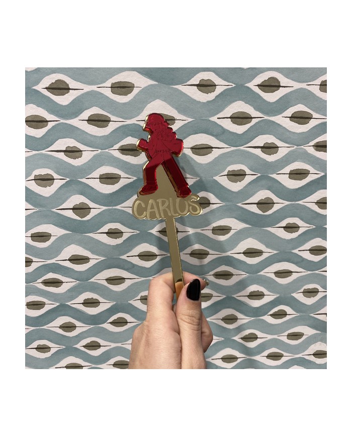 Topper Ash de Pokemon y Personalizado con Nombre Grabado