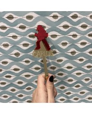 Topper Ash de Pokemon y Personalizado con Nombre Grabado