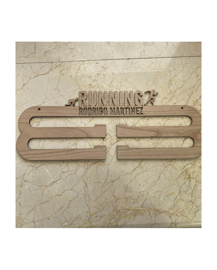 Colgador de Medallas Running Personalizado con Nombre