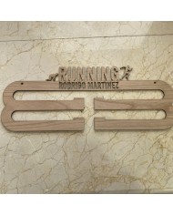 Colgador de Medallas Running Personalizado con Nombre