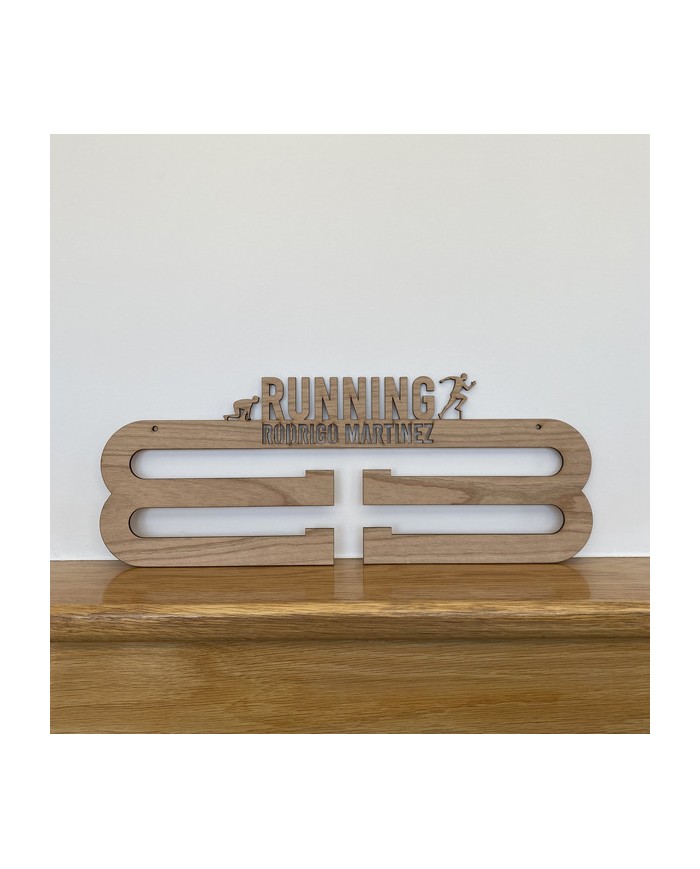 Colgador de Medallas Running Personalizado con Nombre