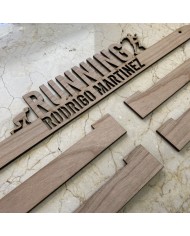 Colgador de Medallas Running Personalizado con Nombre