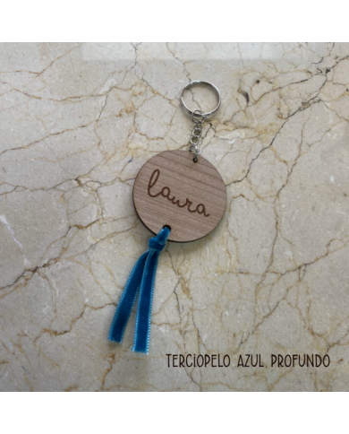 Llavero - Identificador con Cinta de terciopelo Llavero - Identificador con Cinta de terciopelo