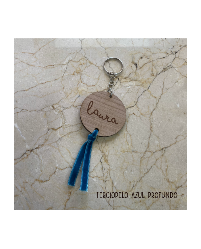 Llavero - Identificador con Cinta de terciopelo
