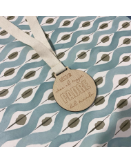 Medalla de Madera "Eres el Mejor Padre del Mundo" Personalizado con Nombre