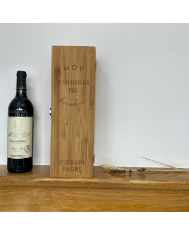 Pack Vino Grande "Feliz Día del Padre" - Botella NO Incluida Pack Vino Grande "Feliz Día del Padre" - Botella NO Incluida