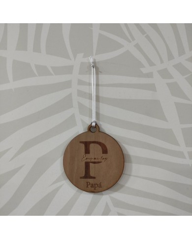 Bola de Navidad Nombre, Frase e Inicial Grabada