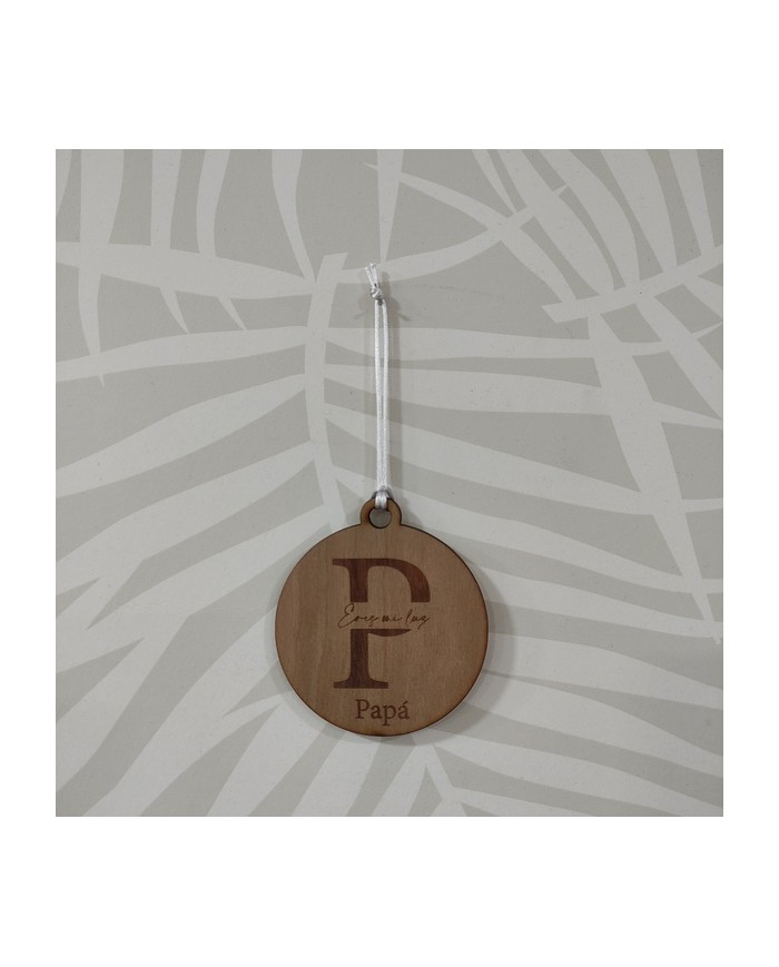 Bola de Navidad Nombre, Frase e Inicial Grabada