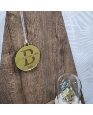 Bola de Navidad Nombre, Frase e Inicial Grabada