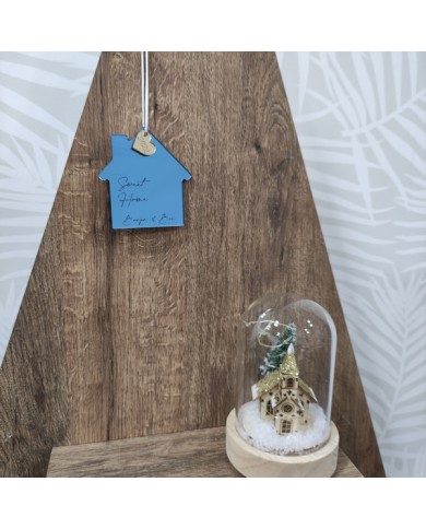 Adorno Casa con Corazón Sweet Home y Nombres